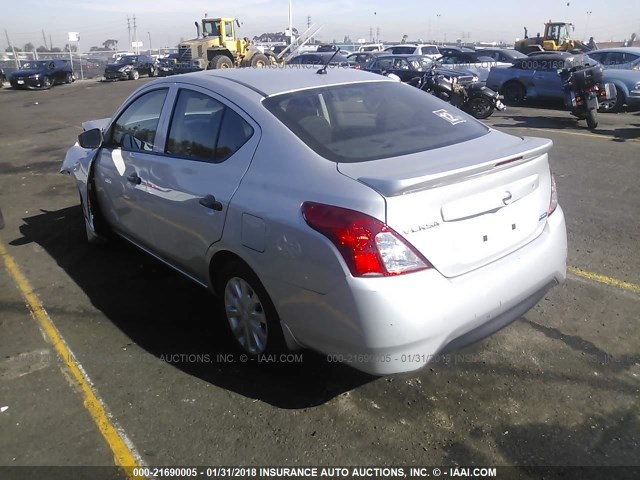 3N1CN7AP3GL834167 - 2016 NISSAN VERSA S/S PLUS/SV/SL SILVER photo 3