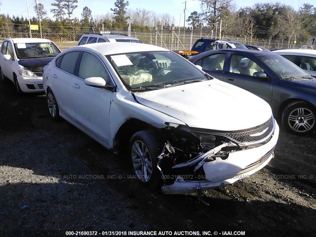 1C3CCCAB1FN555660 - 2015 CHRYSLER 200 LIMITED WHITE photo 1