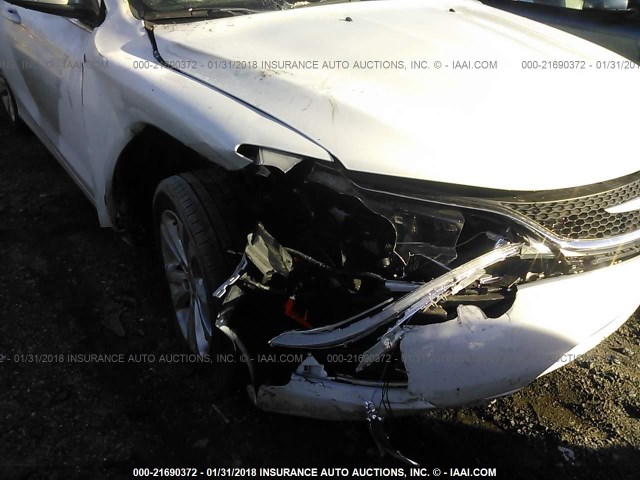 1C3CCCAB1FN555660 - 2015 CHRYSLER 200 LIMITED WHITE photo 6