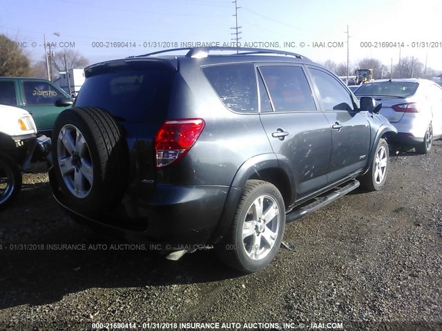 JTMBK32V365011308 - 2006 TOYOTA RAV4 SPORT GRAY photo 4