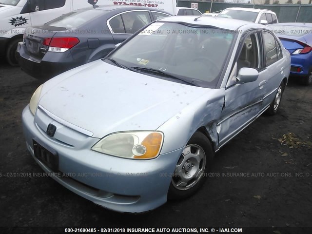 JHMES95683S011952 - 2003 HONDA CIVIC HYBRID SILVER photo 2