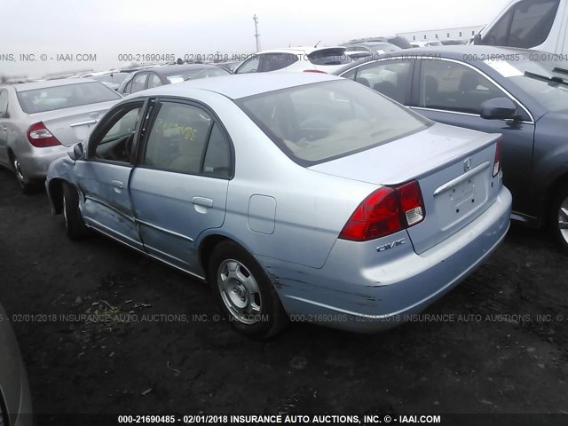 JHMES95683S011952 - 2003 HONDA CIVIC HYBRID SILVER photo 3