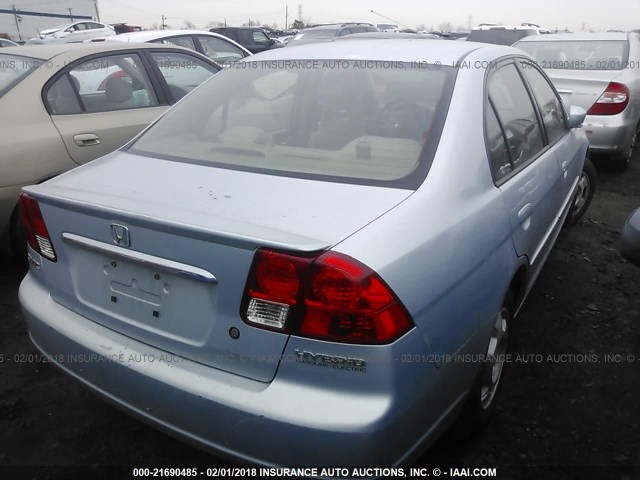 JHMES95683S011952 - 2003 HONDA CIVIC HYBRID SILVER photo 4