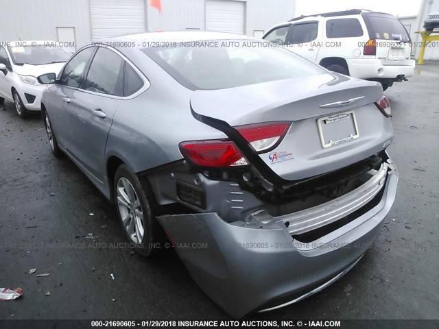 1C3CCCAB8FN534093 - 2015 CHRYSLER 200 LIMITED GRAY photo 3