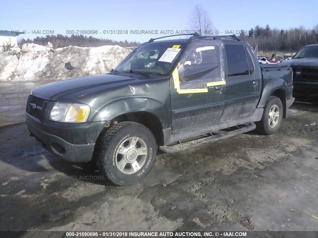 1FMZU77K94UA39384 - 2004 FORD EXPLORER SPORT TR  GREEN photo 2