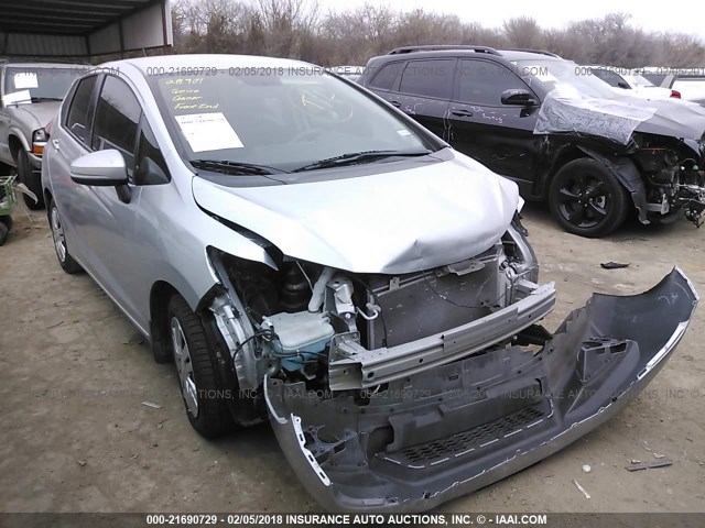 3HGGK5H57FM757779 - 2015 HONDA FIT LX SILVER photo 1