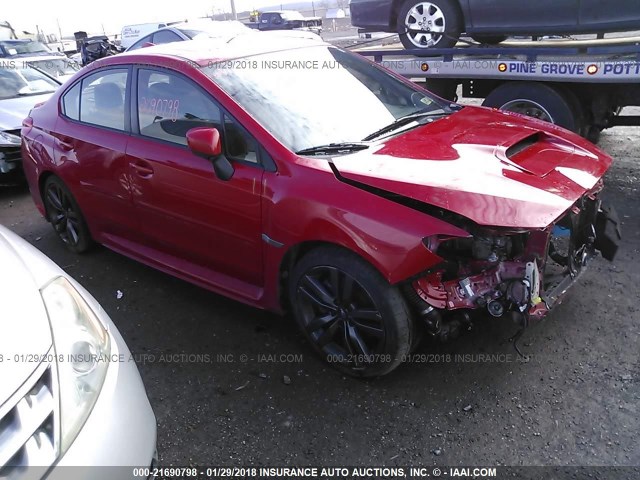 JF1VA1J69G8830117 - 2016 SUBARU WRX LIMITED RED photo 1