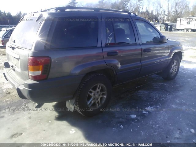 1J4GW48S54C432723 - 2004 JEEP GRAND CHEROKEE LAREDO/COLUMBIA/FREEDOM 灰色 照片 4