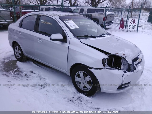 KL1TD5DE4BB218137 - 2011 CHEVROLET AVEO LS/LT SILVER photo 1