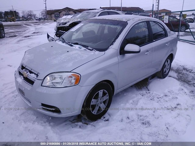 KL1TD5DE4BB218137 - 2011 CHEVROLET AVEO LS/LT 银色 照片 2