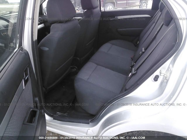 KL1TD5DE4BB218137 - 2011 CHEVROLET AVEO LS/LT 银色 照片 8