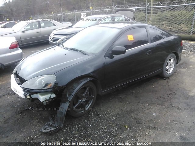 JH4DC53085S017575 - 2005 ACURA RSX TYPE-S BLACK photo 2