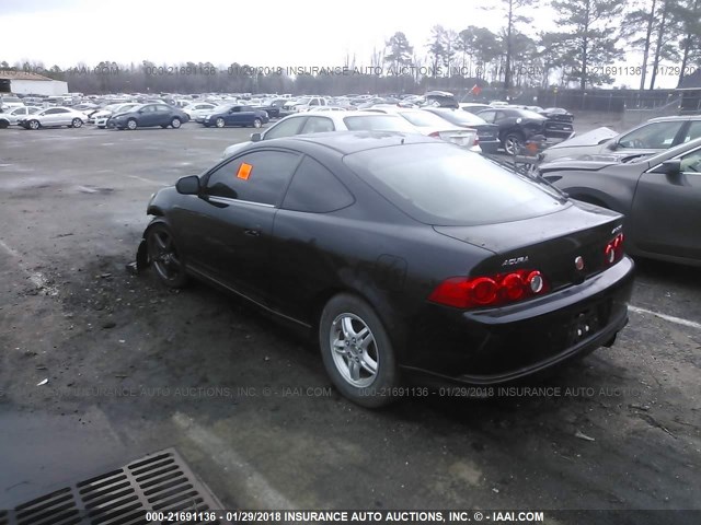 JH4DC53085S017575 - 2005 ACURA RSX TYPE-S BLACK photo 3