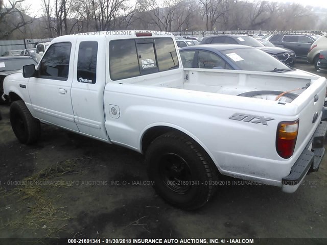 1FTYR44U76PA24809 - 2006 FORD RANGER SUPER CAB WHITE photo 3