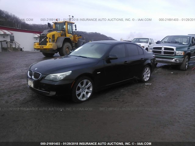 WBANV93538CZ63985 - 2008 BMW 535 XI BLACK photo 2