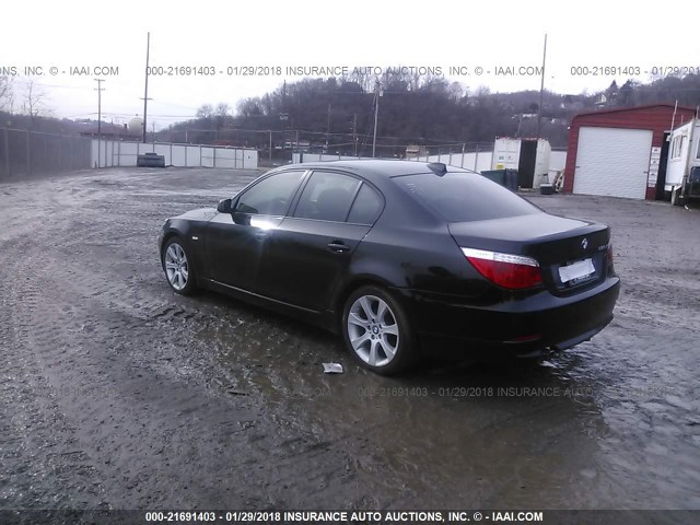 WBANV93538CZ63985 - 2008 BMW 535 XI BLACK photo 3