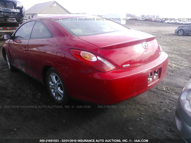 4T1CE38P26U698867 - 2006 TOYOTA CAMRY SOLARA SE/SLE წითელი ფოტო 3