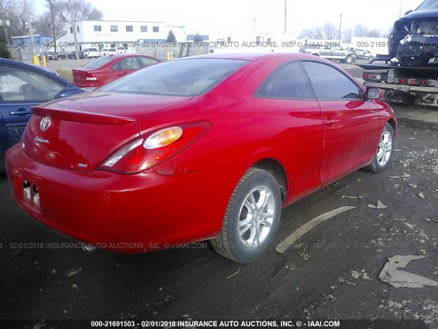 4T1CE38P26U698867 - 2006 TOYOTA CAMRY SOLARA SE/SLE RED photo 4