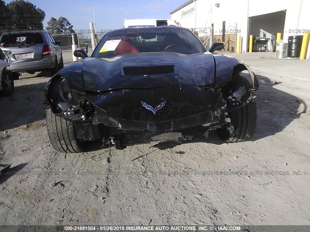 1G1YA2D77G5109483 - 2016 CHEVROLET CORVETTE STINGRAY/1LT BLACK photo 6