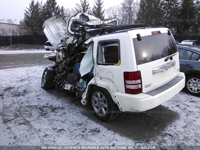 1J8GN58K08W227113 - 2008 JEEP LIBERTY LIMITED WHITE photo 3