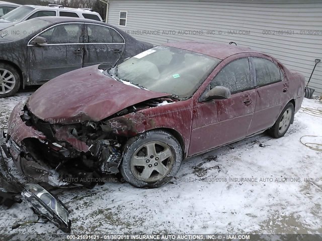 1B3EL46XX3N598292 - 2003 DODGE STRATUS SE/SXT MAROON photo 2