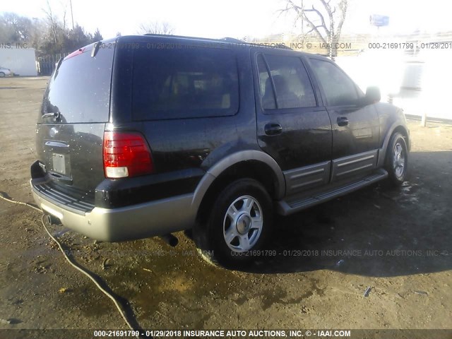 1FMPU18L34LB87175 - 2004 FORD EXPEDITION EDDIE BAUER BLACK photo 4