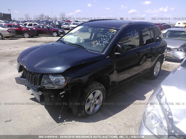 1C4NJCBA4ED772382 - 2014 JEEP COMPASS SPORT Dark Blue photo 2