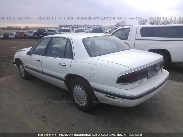 1G4HP52K4WH462075 - 1998 BUICK LESABRE CUSTOM WHITE photo 3