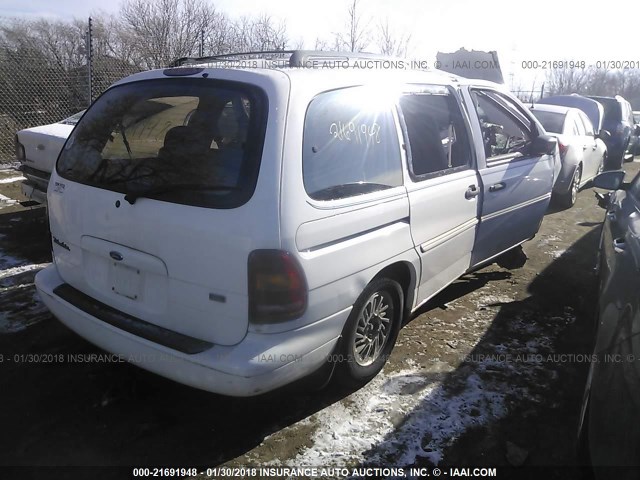 2FMDA5140WBA66354 - 1998 FORD WINDSTAR WAGON WHITE photo 4