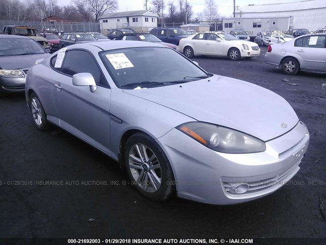 KMHHM66D58U291857 - 2008 HYUNDAI TIBURON GS SILVER photo 1