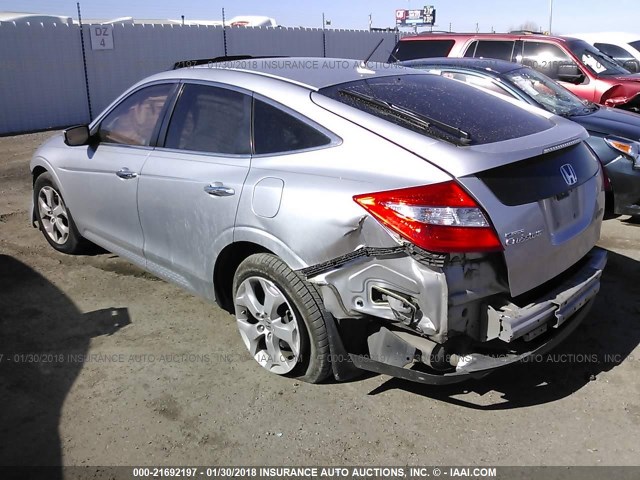 5J6TF1H51AL003209 - 2010 HONDA ACCORD CROSSTOUR EXL SILVER photo 3