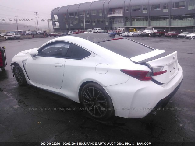 JTHHP5BCXG5004703 - 2016 LEXUS RC-F WHITE photo 3