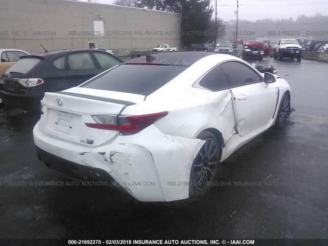 JTHHP5BCXG5004703 - 2016 LEXUS RC-F WHITE photo 4