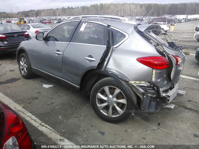 JNKAJ09E78M303263 - 2008 INFINITI EX35 JOURNEY GRAY photo 3