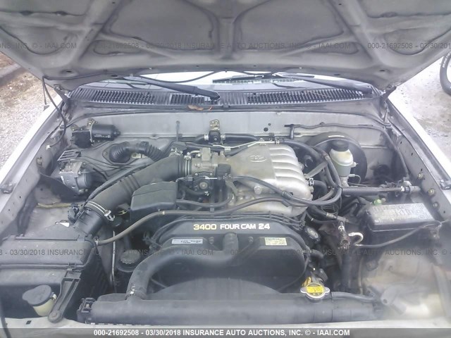 5TEGN92N73Z182474 - 2003 TOYOTA TACOMA DOUBLE CAB PRERUNNER SILVER photo 10