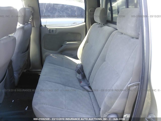 5TEGN92N73Z182474 - 2003 TOYOTA TACOMA DOUBLE CAB PRERUNNER SILVER photo 8