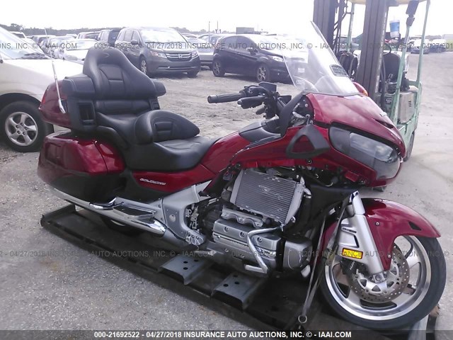 JH2SC68L3EK200441 - 2014 HONDA GL1800 L RED photo 1