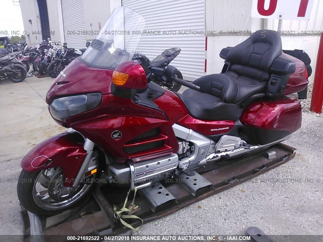 JH2SC68L3EK200441 - 2014 HONDA GL1800 L RED photo 2