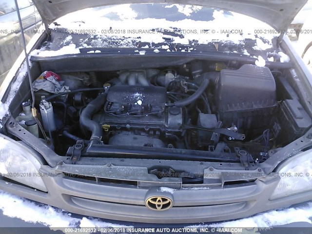 4T3ZF13C5WU038152 - 1998 TOYOTA SIENNA LE/XLE TAN photo 10