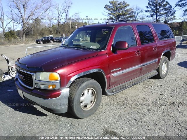 1GKFK16Z93J143757 - 2003 GMC YUKON XL K1500 MAROON photo 2