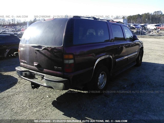 1GKFK16Z93J143757 - 2003 GMC YUKON XL K1500 MAROON photo 4