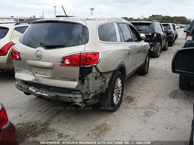 5GALRBEDXAJ141214 - 2010 BUICK ENCLAVE CXL 金色 照片 4