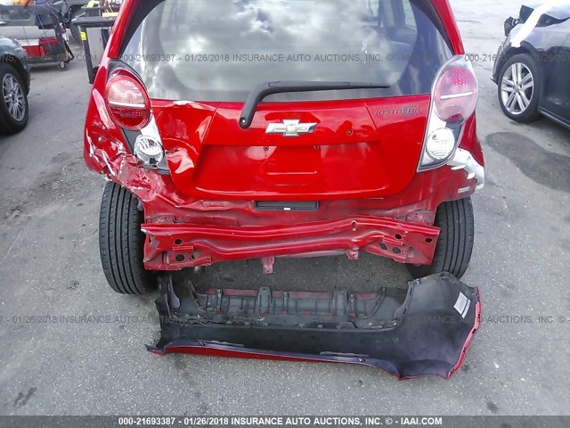 KL8CD6S94DC510784 - 2013 CHEVROLET SPARK 1LT Красный фото 6