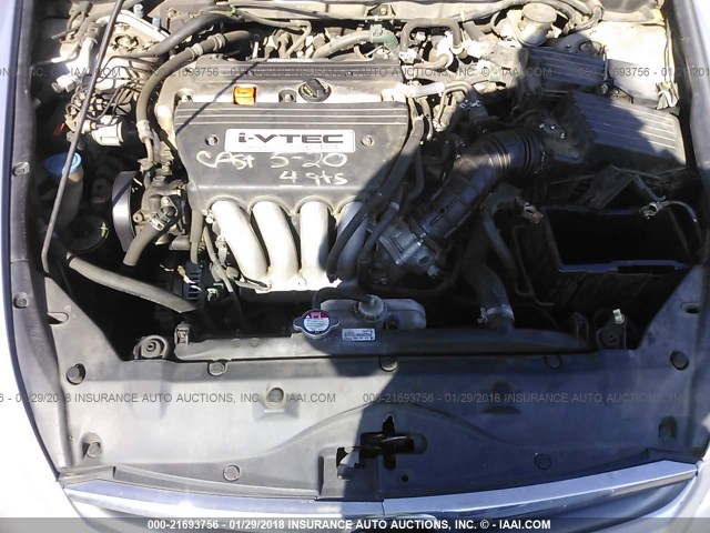 1HGCM56176A059906 - 2006 HONDA ACCORD VALUE SILVER photo 10