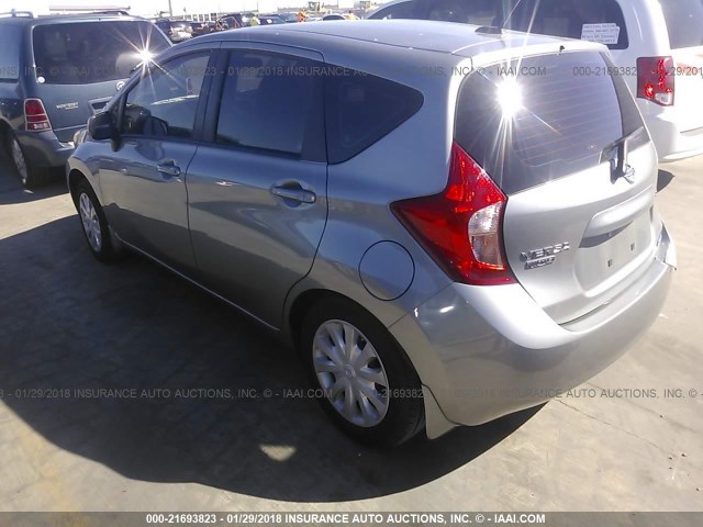 3N1CE2CP4EL364664 - 2014 NISSAN VERSA NOTE S/S PLUS/SV/SL GRAY photo 3