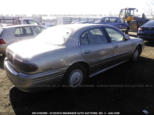 1G4HP54K414157298 - 2001 BUICK LESABRE CUSTOM GOLD photo 4