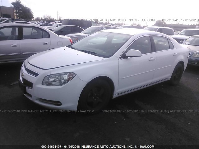 1G1ZC5E00AF320592 - 2010 CHEVROLET MALIBU 1LT 白色 照片 2