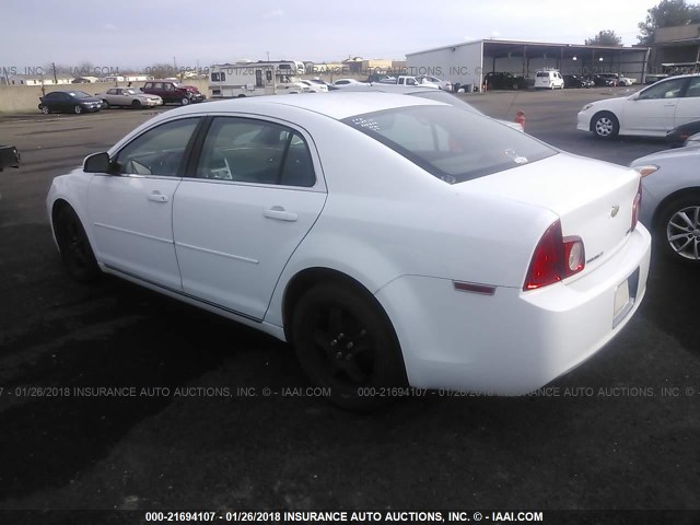 1G1ZC5E00AF320592 - 2010 CHEVROLET MALIBU 1LT 白色 照片 3