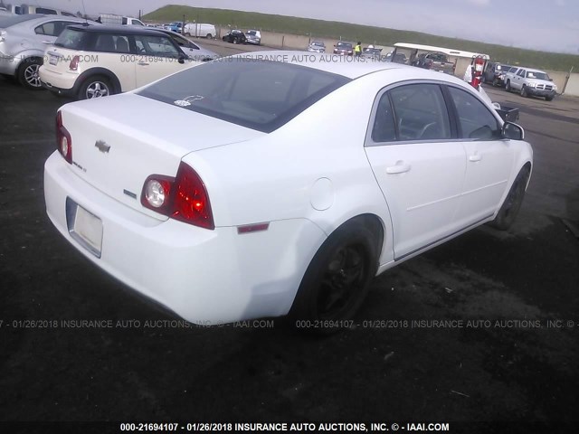 1G1ZC5E00AF320592 - 2010 CHEVROLET MALIBU 1LT 白色 照片 4