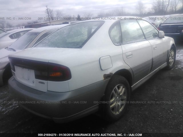 4S3BE6862Y7205666 - 2000 SUBARU LEGACY OUTBACK LIMITED WHITE photo 4